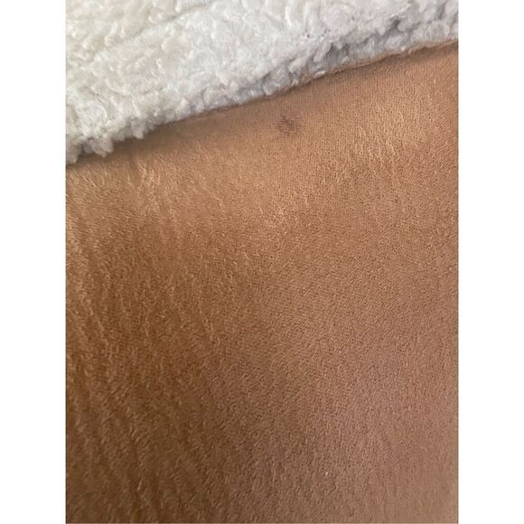 Daniel Benjamin Faux Leather Sherpa Lined Embroidered Boho Style Jacket Size Sma - Picture 9 of 13